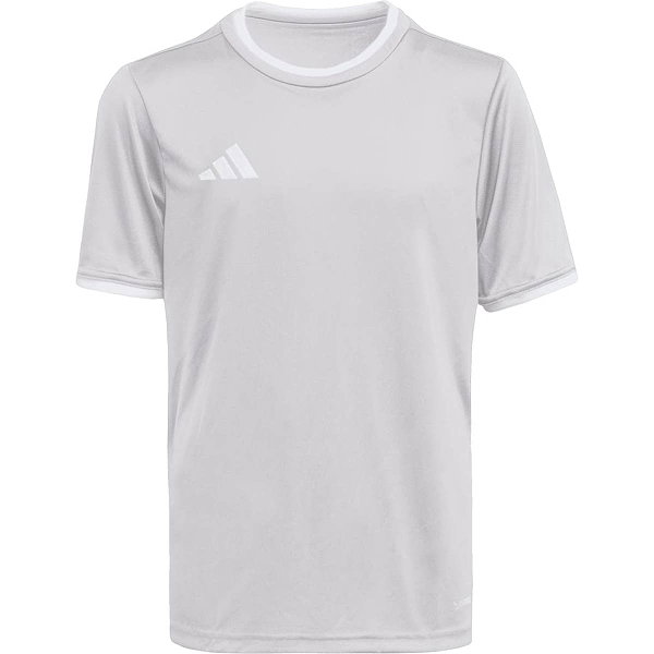 Adidas Entrada 26 Maillot Manches Courtes Enfants - Gris / Blanc