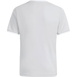 Présentation: Adidas Entrada 26 Maillot Manches Courtes Enfants - Gris / Blanc