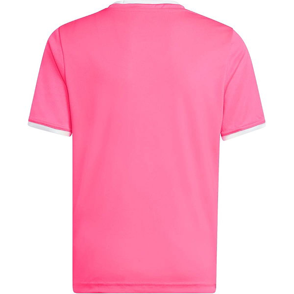 Adidas Entrada 26 Maillot Manches Courtes Enfants - Rose / Blanc