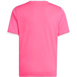 Présentation: Adidas Entrada 26 Maillot Manches Courtes Enfants - Rose / Blanc