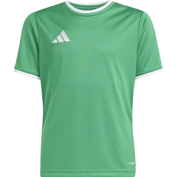 Adidas Entrada 26 Maillot Manches Courtes Enfants - Vert / Blanc