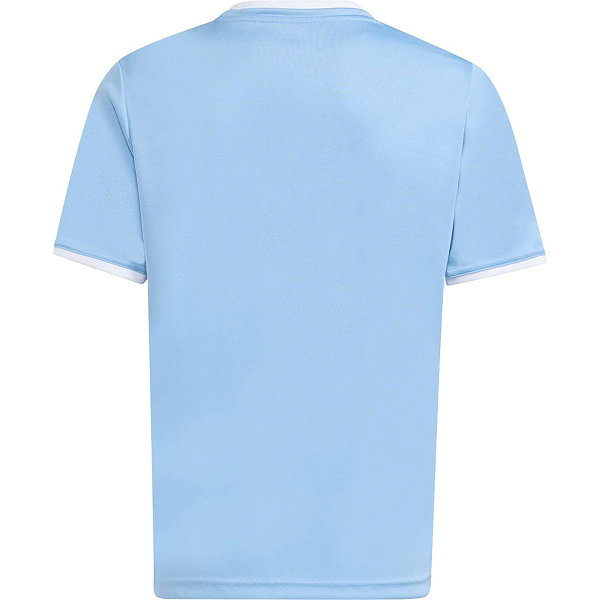 Adidas Entrada 26 Maillot Manches Courtes Enfants - Bleu Ciel / Blanc