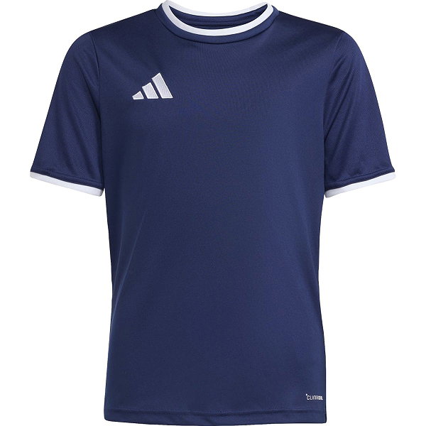 Adidas Entrada 26 Shirt Korte Mouw Kinderen - Marine / Wit