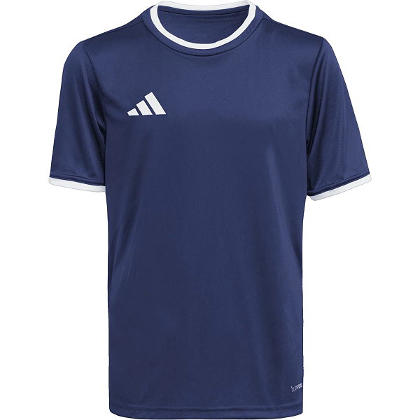 Adidas Entrada 26 Shirt Korte Mouw Kinderen - Marine / Wit