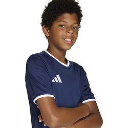 Voorvertoning: Adidas Entrada 26 Shirt Korte Mouw Kinderen - Marine / Wit