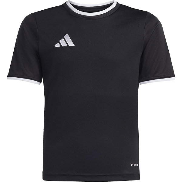 Adidas Entrada 26 Maillot Manches Courtes Enfants - Noir / Blanc