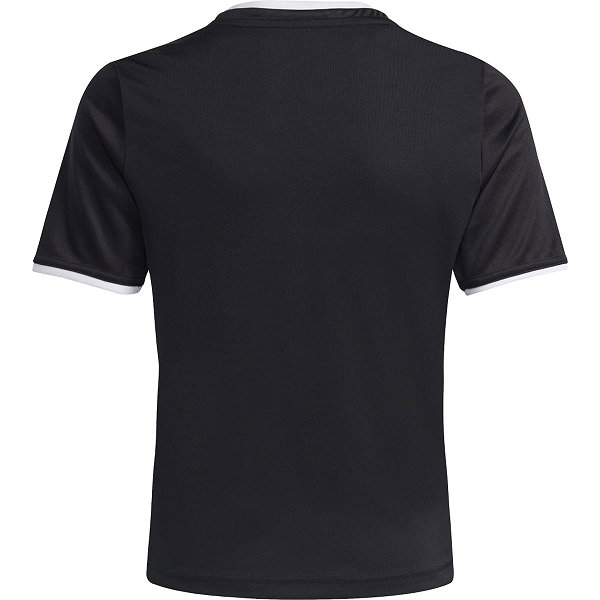 Adidas Entrada 26 Maillot Manches Courtes Enfants - Noir / Blanc