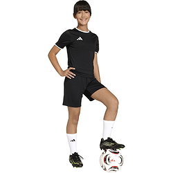 Présentation: Adidas Entrada 26 Maillot Manches Courtes Enfants - Noir / Blanc