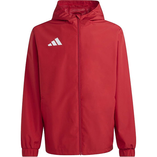 Adidas Entrada 26 All Weather Veste De Pluie Hommes - Rouge / Blanc