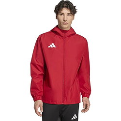Présentation: Adidas Entrada 26 All Weather Veste De Pluie Hommes - Rouge / Blanc