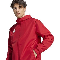 Présentation: Adidas Entrada 26 All Weather Veste De Pluie Hommes - Rouge / Blanc