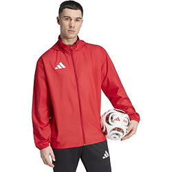 Présentation: Adidas Entrada 26 Multi Veste D'entraînement À Capuche Hommes - Rouge / Blanc