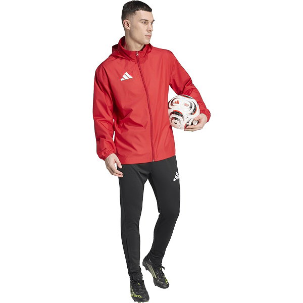 Adidas Entrada 26 Multi Veste D'entraînement À Capuche Hommes - Rouge / Blanc