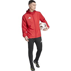 Présentation: Adidas Entrada 26 Multi Veste D'entraînement À Capuche Hommes - Rouge / Blanc