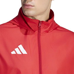 Présentation: Adidas Entrada 26 Multi Veste D'entraînement À Capuche Hommes - Rouge / Blanc