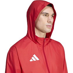 Présentation: Adidas Entrada 26 Multi Veste D'entraînement À Capuche Hommes - Rouge / Blanc
