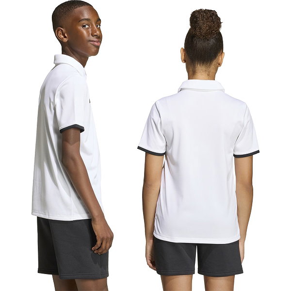 Adidas Entrada 26 Polo Kinderen - Wit