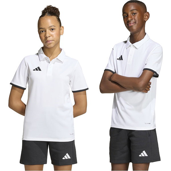 Adidas Entrada 26 Polo Kinderen - Wit