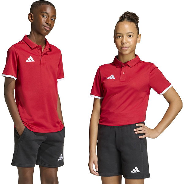 Adidas Entrada 26 Polo Kinderen - Rood