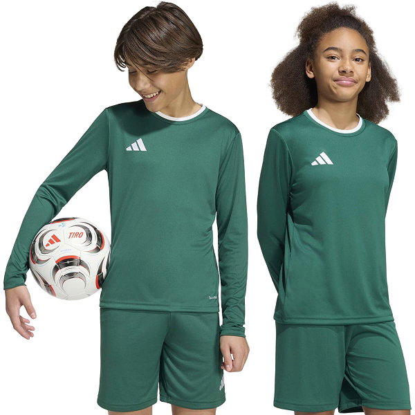 Adidas Entrada 26 Maillot À Manches Longues Enfants - Vert Foncé