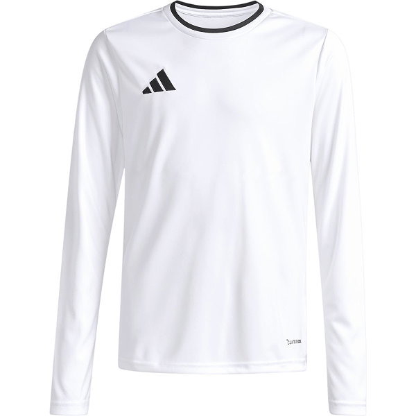 Adidas Entrada 26 Voetbalshirt Lange Mouw Kinderen - Wit