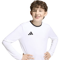 Voorvertoning: Adidas Entrada 26 Voetbalshirt Lange Mouw Kinderen - Wit