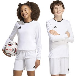 Voorvertoning: Adidas Entrada 26 Voetbalshirt Lange Mouw Kinderen - Wit