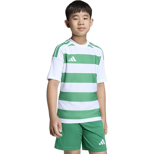 Adidas Hooped 26 Maillot Manches Courtes Enfants - Blanc / Vert