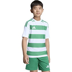 Présentation: Adidas Hooped 26 Maillot Manches Courtes Enfants - Blanc / Vert
