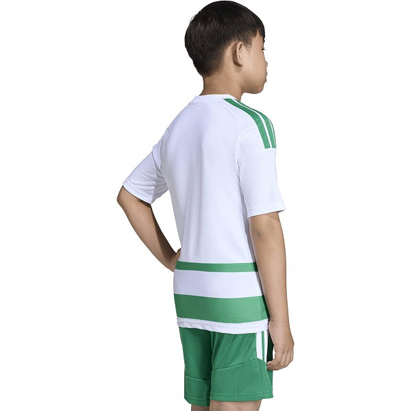Adidas Hooped 26 Maillot Manches Courtes Enfants - Blanc / Vert