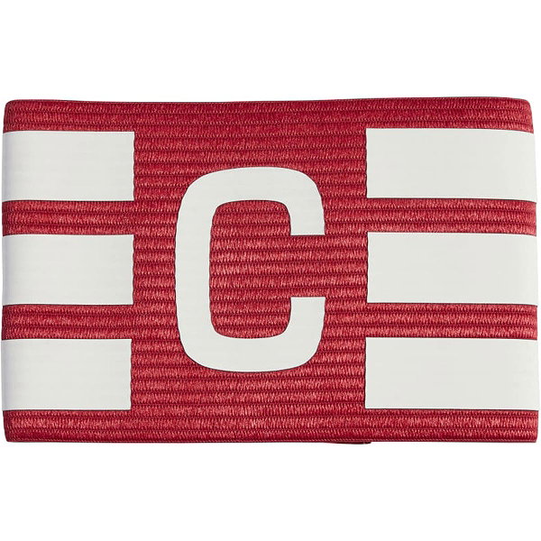 Adidas Tiro Aanvoerdersband Met Klittenband - Rood / Wit