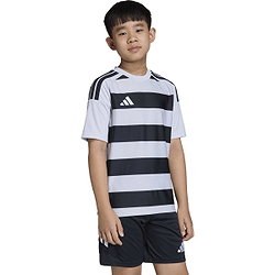 Présentation: Adidas Hooped 26 Maillot Manches Courtes Enfants - Gris / Noir