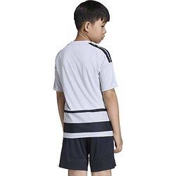 Présentation: Adidas Hooped 26 Maillot Manches Courtes Enfants - Gris / Noir