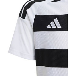 Présentation: Adidas Hooped 26 Maillot Manches Courtes Enfants - Blanc / Noir