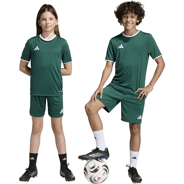 Adidas Entrada 26 Short Enfants - Vert Foncé