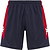 Kappa Lucio Short Heren - Marine / Rood