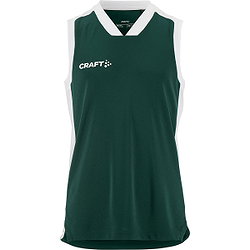 Voorvertoning: Craft Contrast Basketbalshirt Kinderen - Forest Green / Wit