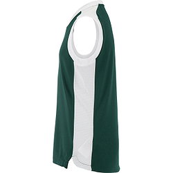 Voorvertoning: Craft Contrast Basketbalshirt Kinderen - Forest Green / Wit