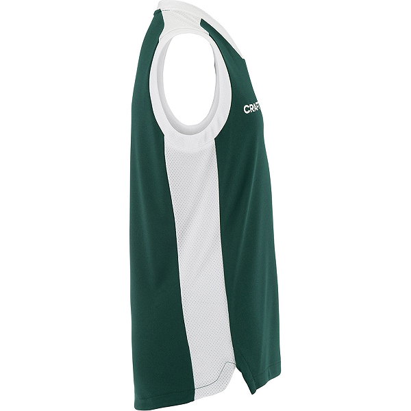 Craft Contrast Basketbalshirt Kinderen - Forest Green / Wit