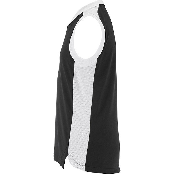 Craft Contrast Basketbalshirt Kinderen - Zwart / Wit