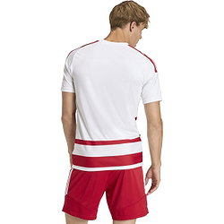 Vorschau: Adidas Hooped 26 Striped Trikot Kurzarm Herren - Weiß / Rot