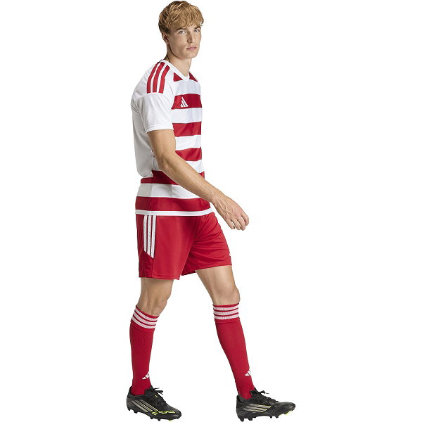 Adidas Hooped 26 Striped Trikot Kurzarm Herren - Weiß / Rot
