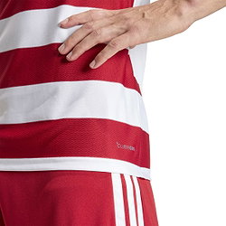 Vorschau: Adidas Hooped 26 Striped Trikot Kurzarm Herren - Weiß / Rot