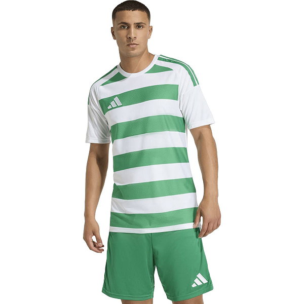 Adidas Hooped 26 Striped Trikot Kurzarm Herren - Weiß / Grün