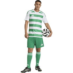 Vorschau: Adidas Hooped 26 Striped Trikot Kurzarm Herren - Weiß / Grün