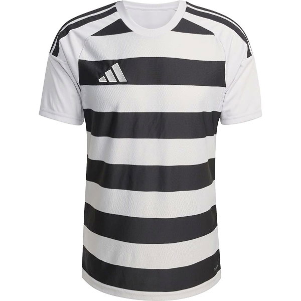 Adidas Hooped 26 Striped Trikot Kurzarm Herren - Grau / Weiß