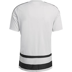 Vorschau: Adidas Hooped 26 Striped Trikot Kurzarm Herren - Grau / Weiß