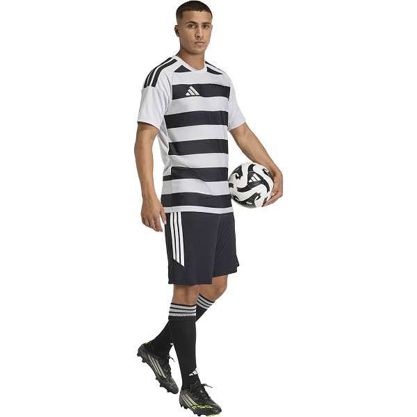 Adidas Hooped 26 Striped Trikot Kurzarm Herren - Grau / Weiß
