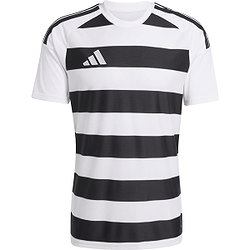 Adidas Hooped 26 Striped Maillot Manches Courtes Hommes - Blanc / Noir