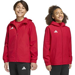 Présentation: Adidas Entrada 26 Veste De Pluie Enfants - Rouge